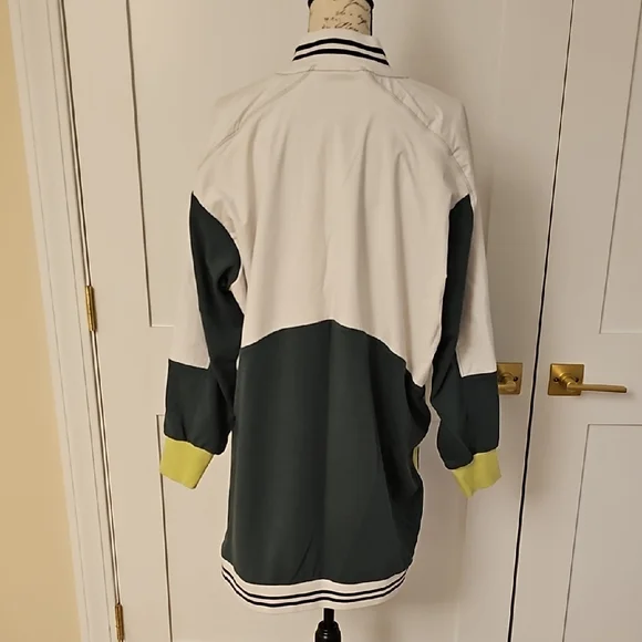 Daily Practice By Anthropologie Green and White Mini Dress; Size 1X - Picture 5 of 8